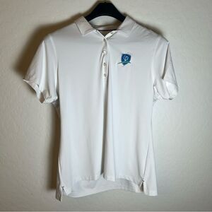 Peter Millar Women's White Perfect Fit Performance UPF Diamond Polo Shirt XL